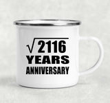 46th Anniversary Square Root of 2116 Years Anniversary - 12oz Camping Mug