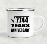 88th Anniversary Square Root of 7744 Years Anniversary - 12oz Camping Mug