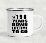 14th Anniversary Square Root of 196 Years Lifetime To Go - 12oz Camping Mug