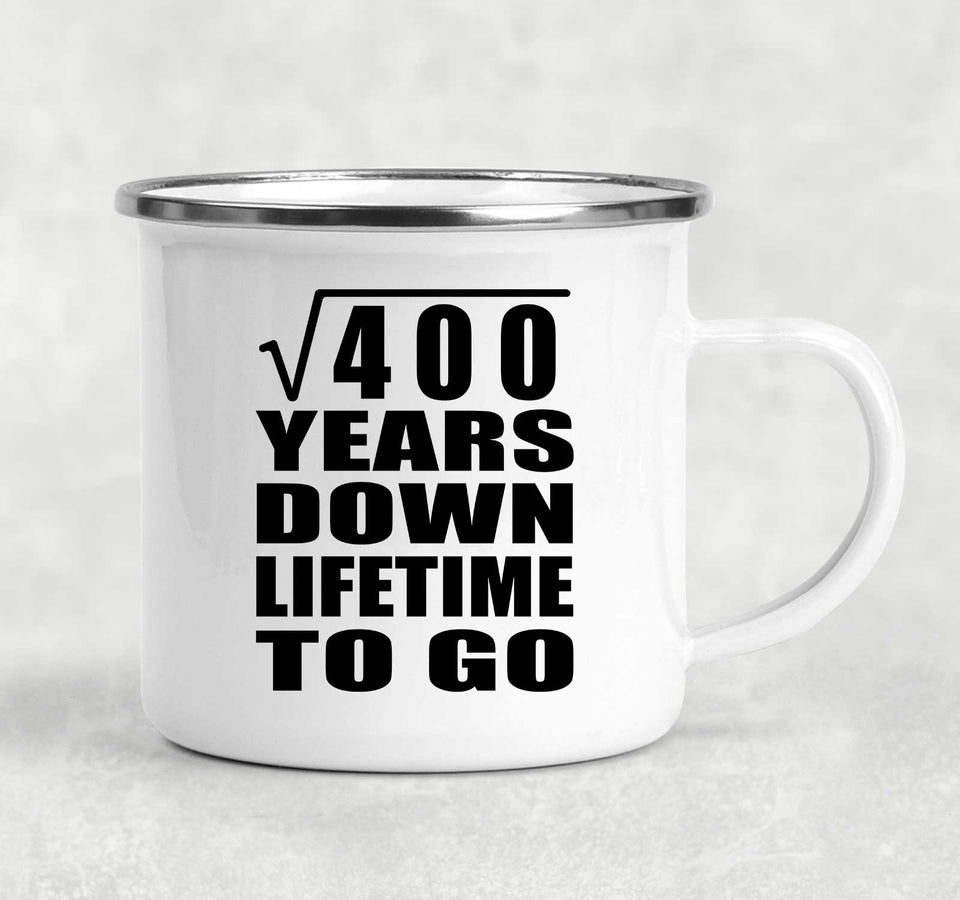 20th Anniversary Square Root of 400 Years Lifetime To Go - 12oz Camping Mug