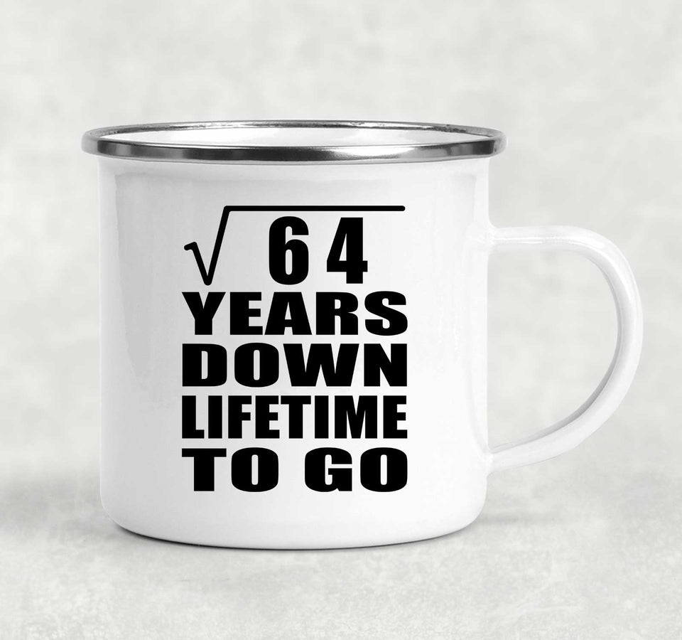 8th Anniversary Square Root of 64 Years Lifetime To Go - 12oz Camping Mug