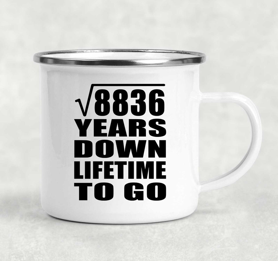 94th Anniversary Square Root of 8836 Years Lifetime To Go - 12oz Camping Mug