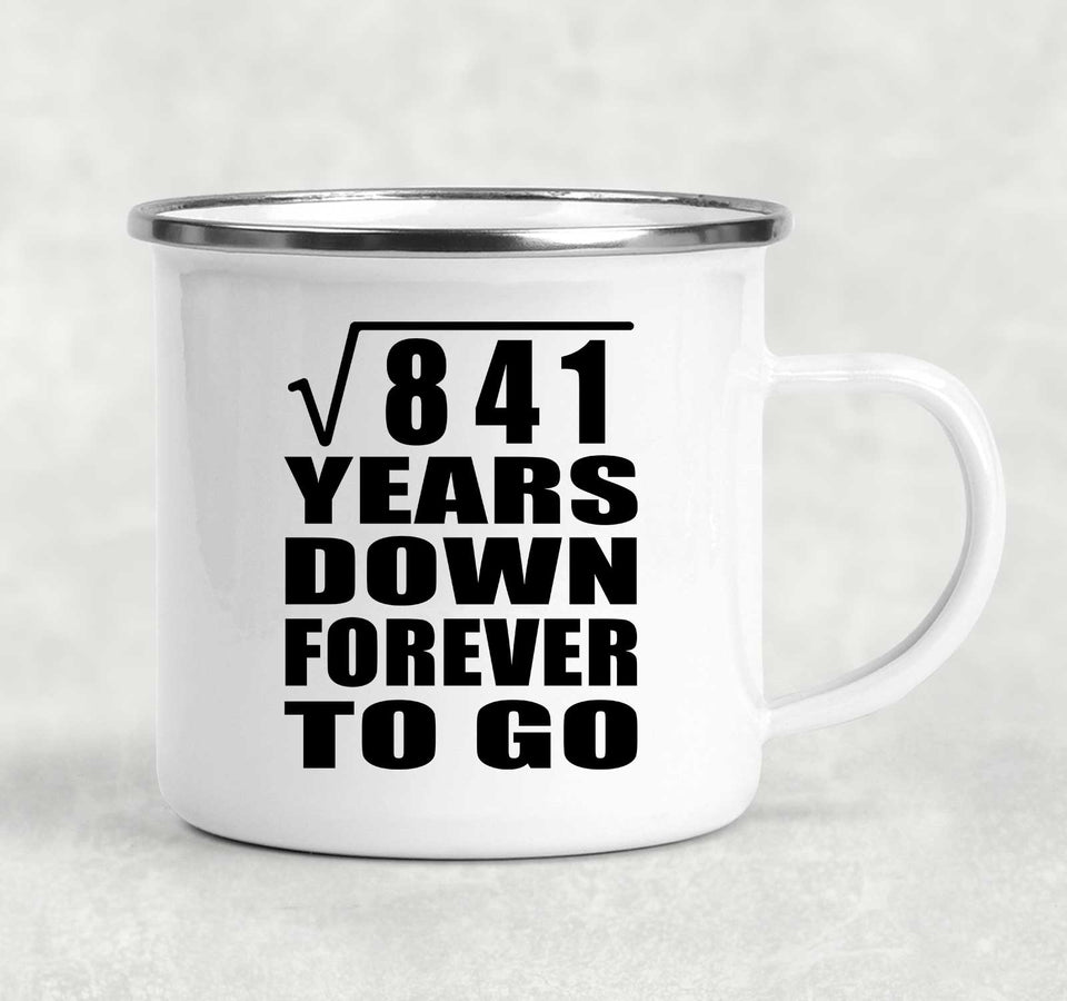 29th Anniversary Square Root of 841 Years Down Forever To Go - 12oz Camping Mug