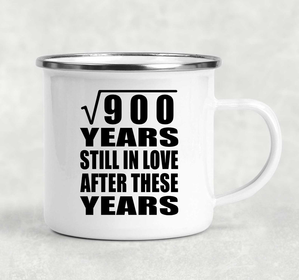 30th Anniversary Square Root of 900 Years Still In Love - 12oz Camping Mug
