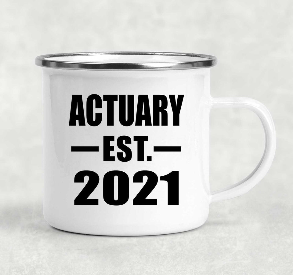 Actuary Established EST. 2021 - 12oz Camping Mug