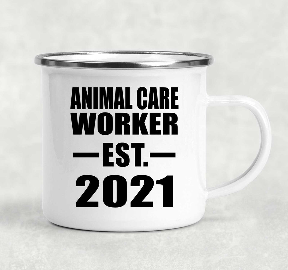 Animal Care Worker Established EST. 2021 - 12oz Camping Mug