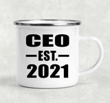 CEO Established EST. 2021 - 12oz Camping Mug