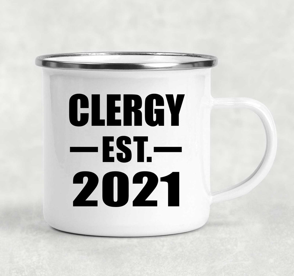 Clergy Established EST. 2021 - 12oz Camping Mug