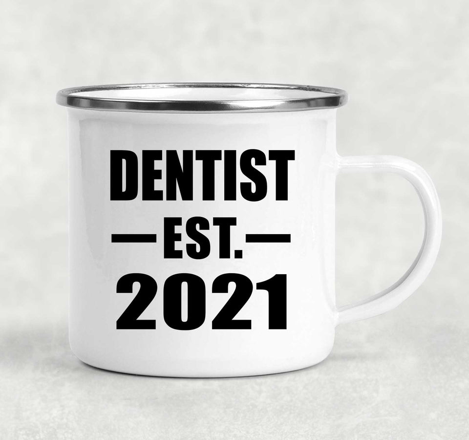 Dentist Established EST. 2021 - 12oz Camping Mug