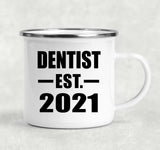 Dentist Established EST. 2021 - 12oz Camping Mug