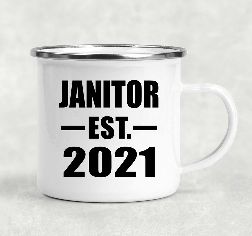 Janitor Established EST. 2021 - 12oz Camping Mug