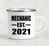 Mechanic Established EST. 2021 - 12oz Camping Mug