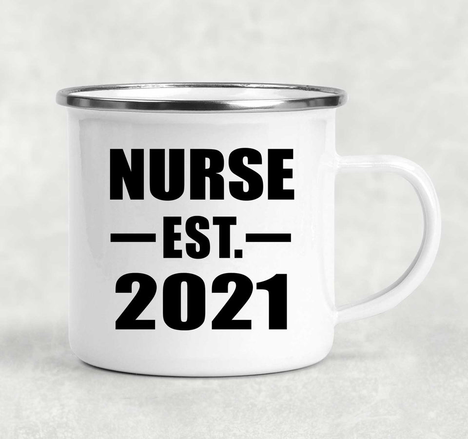 Nurse Established EST. 2021 - 12oz Camping Mug