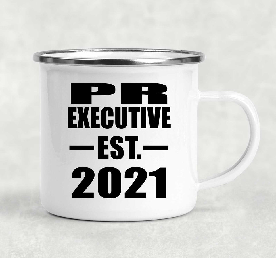 PR Executive Established EST. 2021 - 12oz Camping Mug