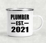Plumber Established EST. 2021 - 12oz Camping Mug