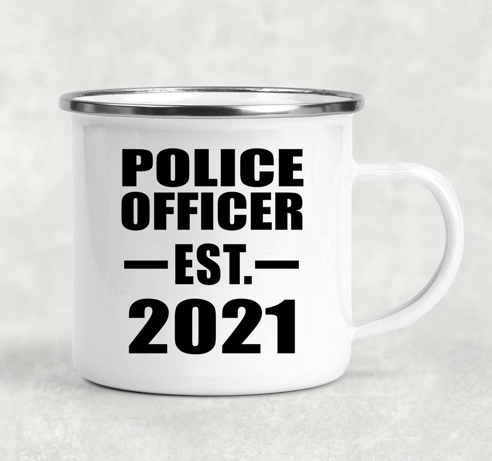 Police Officer Established EST. 2021 - 12oz Camping Mug