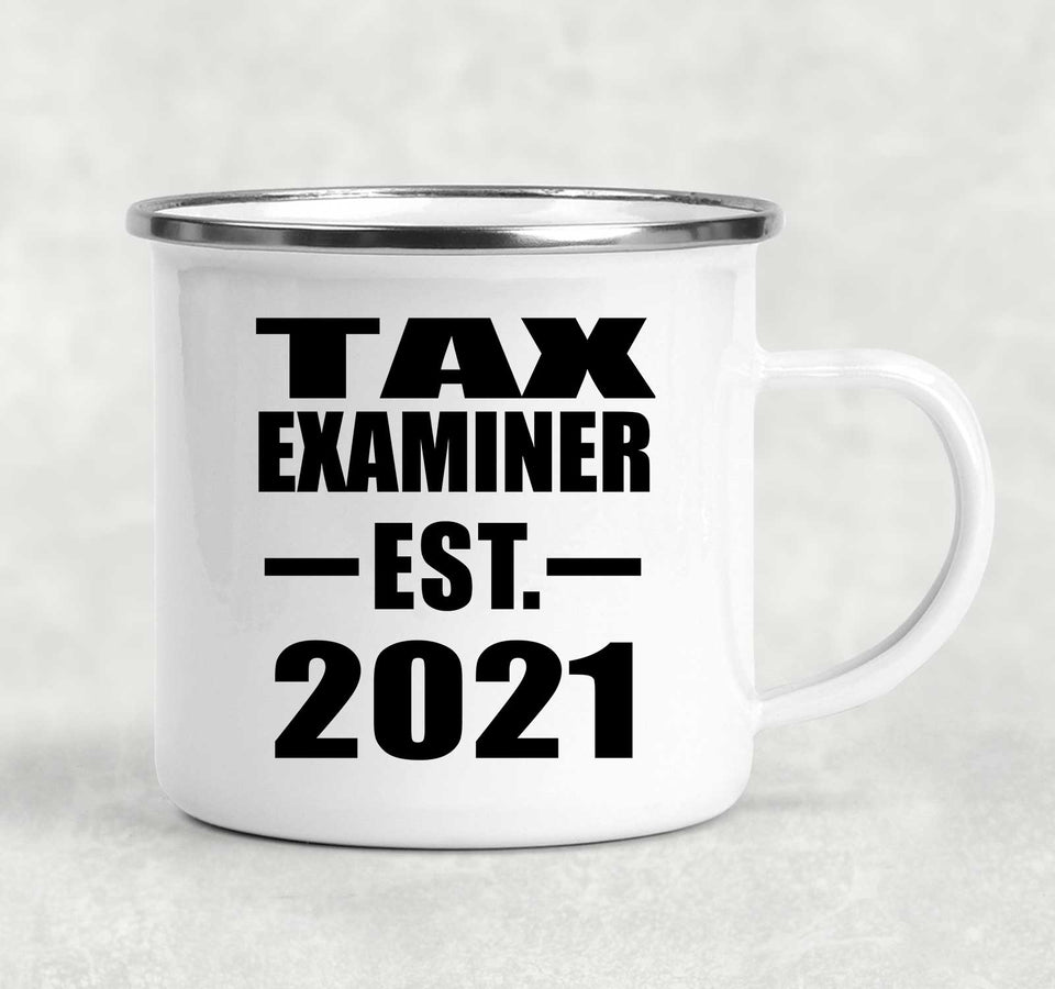 Tax Examiner Established EST. 2021 - 12oz Camping Mug