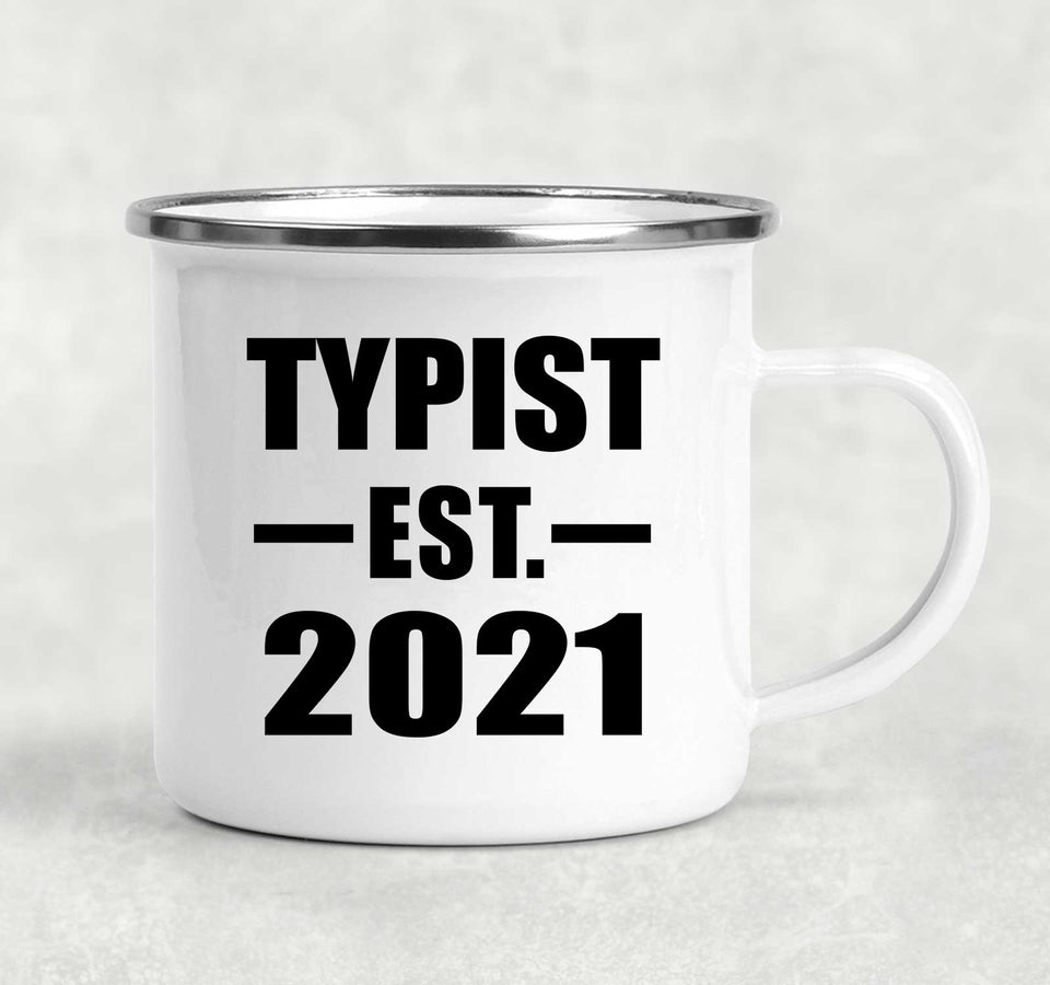 Typist Established EST. 2021 - 12oz Camping Mug
