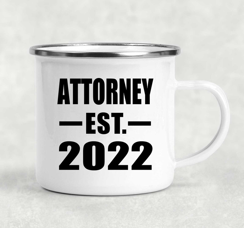 Attorney Established EST. 2022 - 12oz Camping Mug