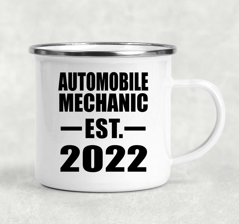 Automobile Mechanic Established EST. 2022 - 12oz Camping Mug