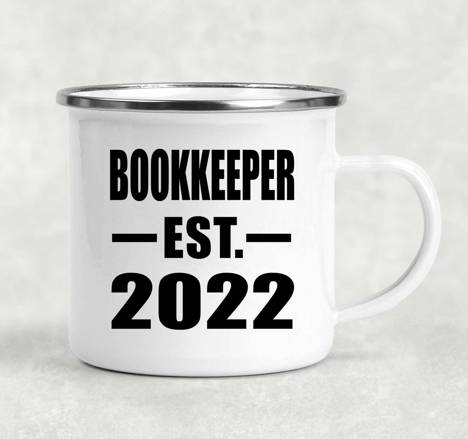 Bookkeeper Established EST. 2022 - 12oz Camping Mug