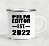 Film Editor Established EST. 2022 - 12oz Camping Mug