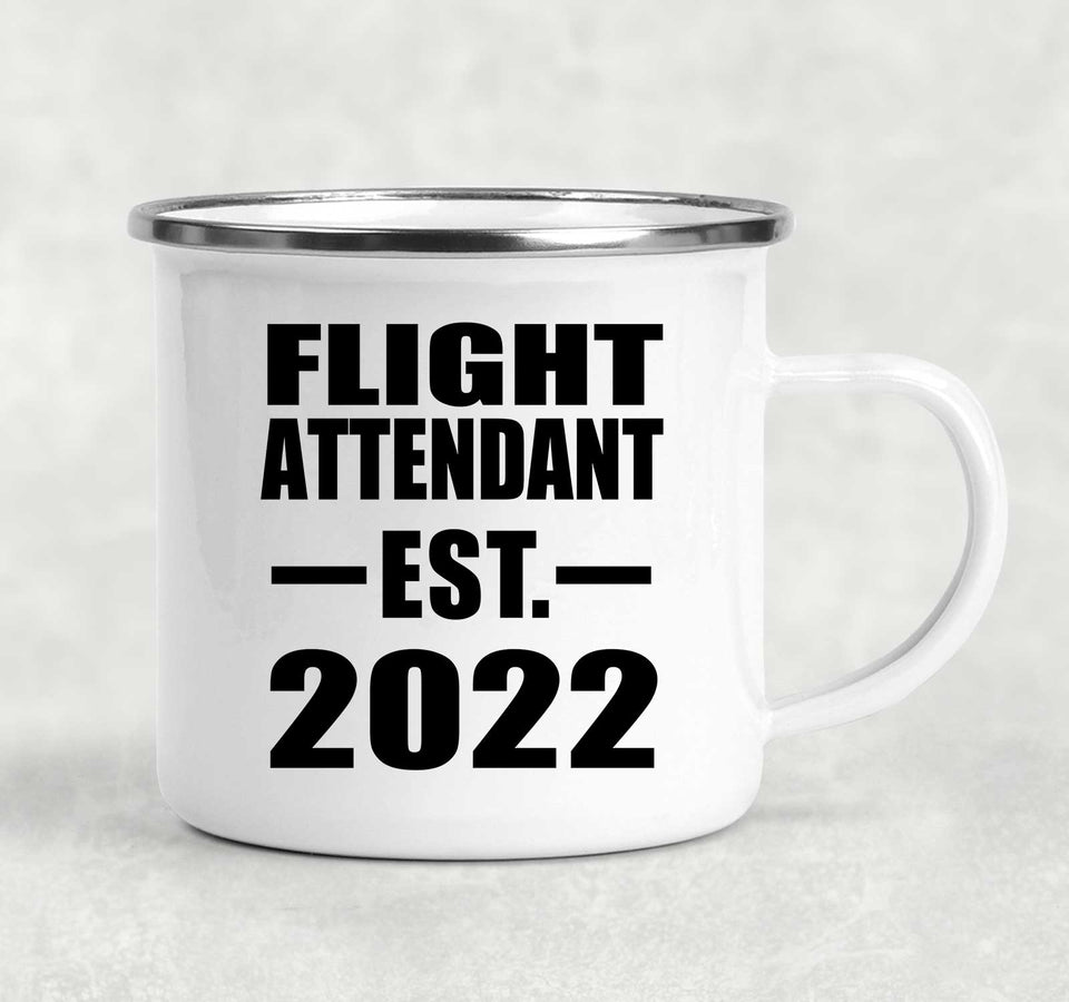 Flight Attendant Established EST. 2022 - 12oz Camping Mug