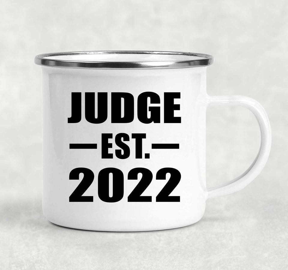Judge Established EST. 2022 - 12oz Camping Mug