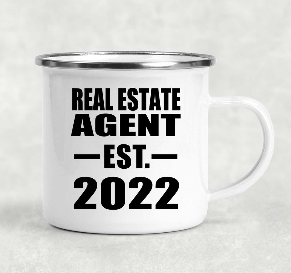Real Estate Agent Established EST. 2022 - 12oz Camping Mug