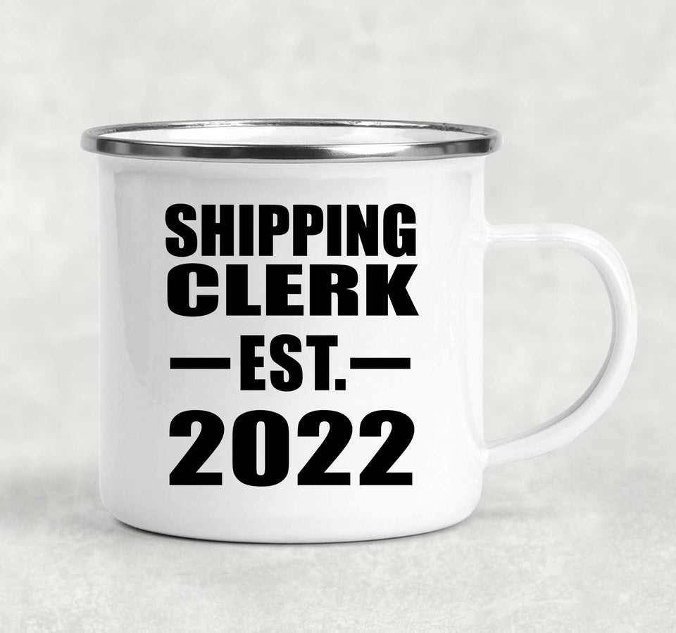 Shipping Clerk Established EST. 2022 - 12oz Camping Mug