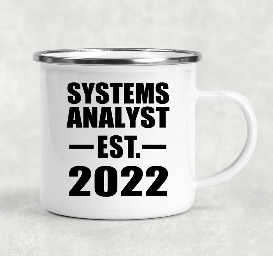 Systems Analyst Established EST. 2022 - 12oz Camping Mug
