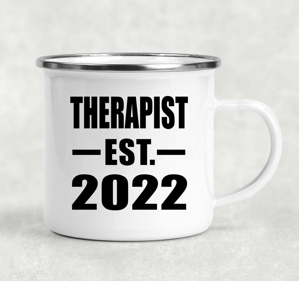 Therapist Established EST. 2022 - 12oz Camping Mug