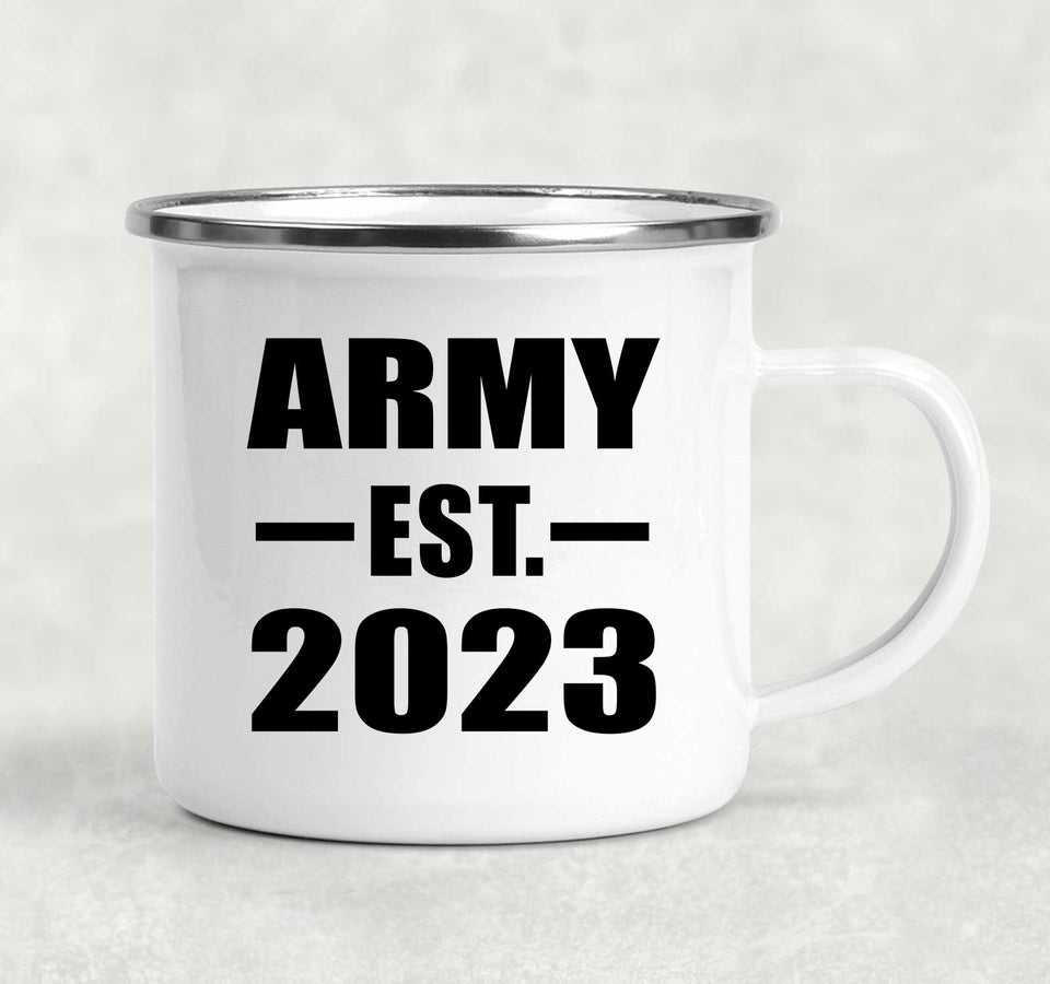 Army Established EST. 2023 - 12oz Camping Mug