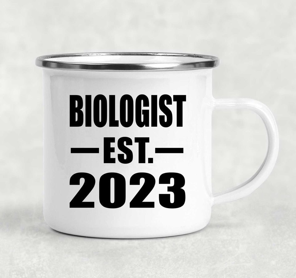 Biologist Established EST. 2023 - 12oz Camping Mug