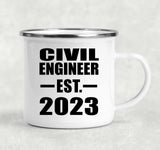 Civil Engineer Established EST. 2023 - 12oz Camping Mug