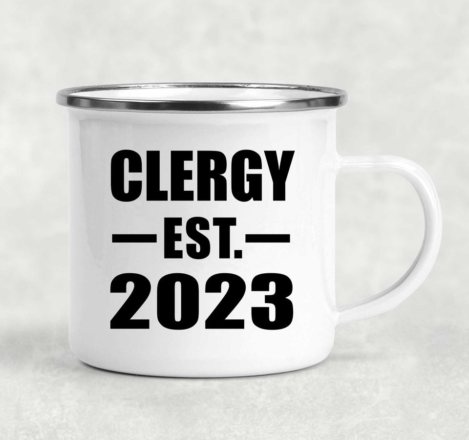 Clergy Established EST. 2023 - 12oz Camping Mug