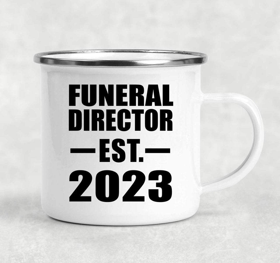 Funeral Director Established EST. 2023 - 12oz Camping Mug