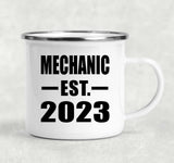 Mechanic Established EST. 2023 - 12oz Camping Mug
