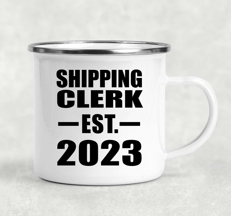 Shipping Clerk Established EST. 2023 - 12oz Camping Mug