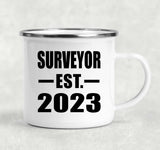 Surveyor Established EST. 2023 - 12oz Camping Mug