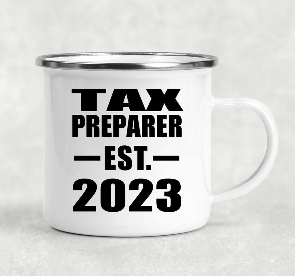Tax Preparer Established EST. 2023 - 12oz Camping Mug