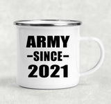 Army Since 2021 - 12oz Camping Mug