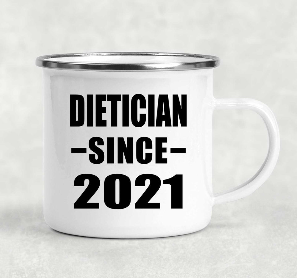 Dietician Since 2021 - 12oz Camping Mug