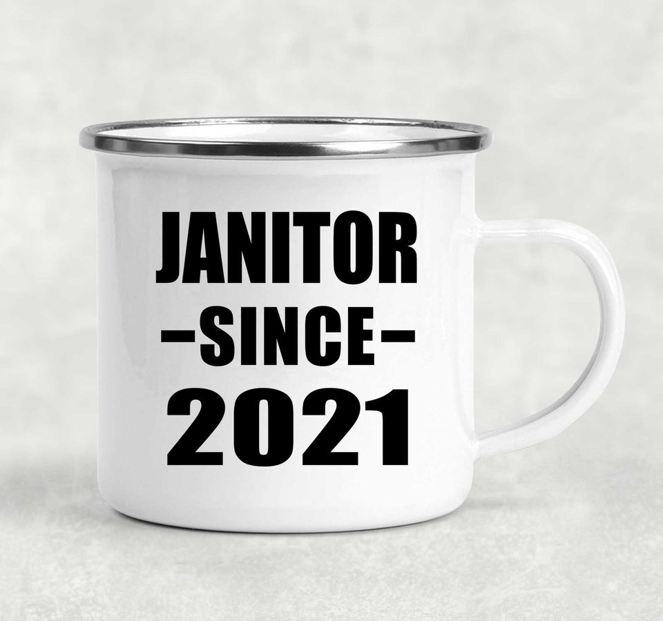 Janitor Since 2021 - 12oz Camping Mug
