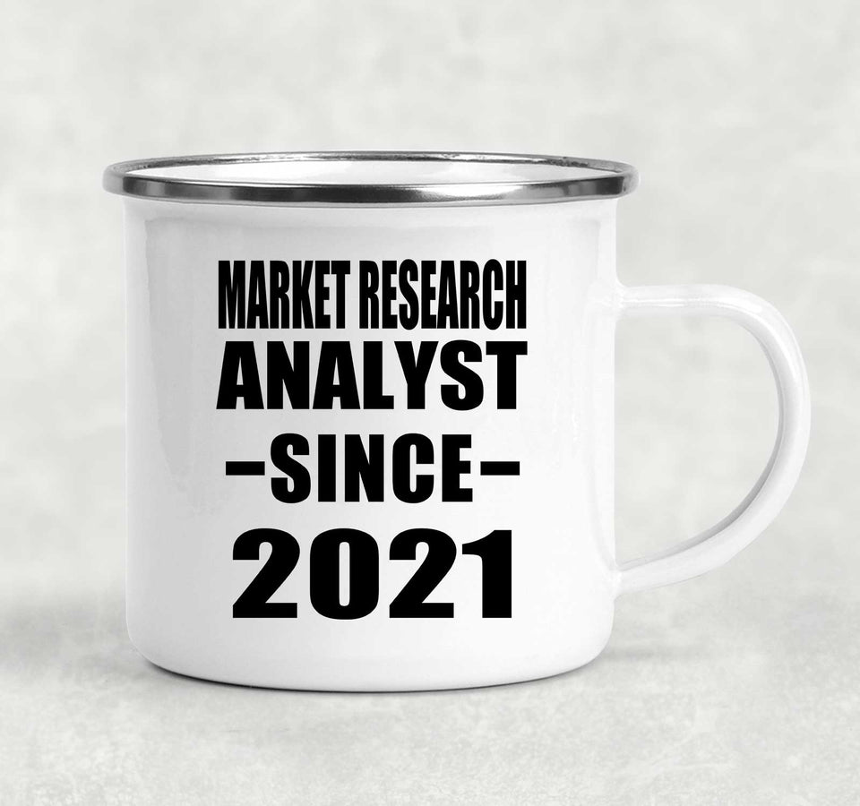 Market Research Analyst Since 2021 - 12oz Camping Mug