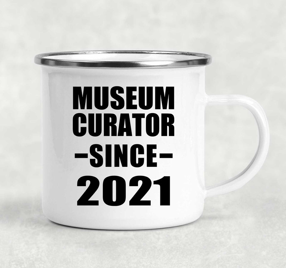 Museum Curator Since 2021 - 12oz Camping Mug