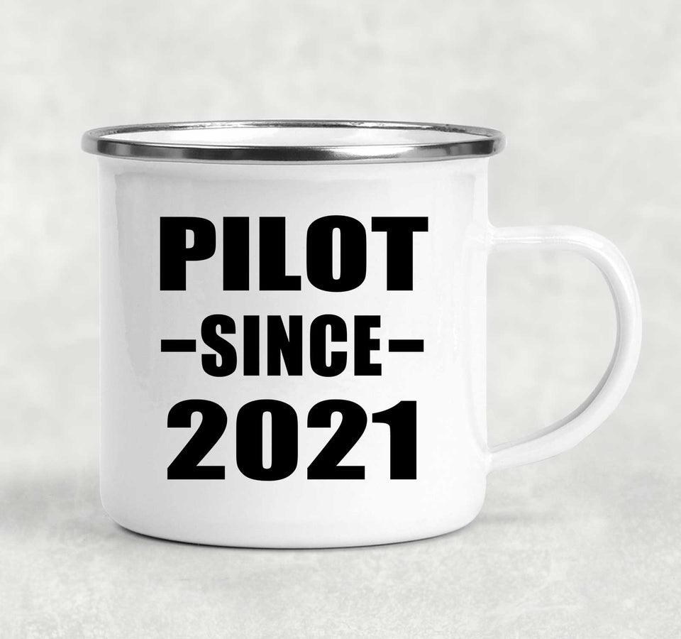 Pilot Since 2021 - 12oz Camping Mug