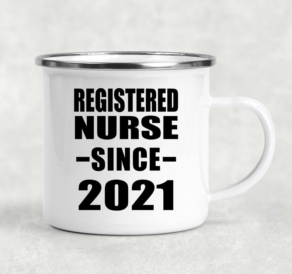 Registered Nurse Since 2021 - 12oz Camping Mug