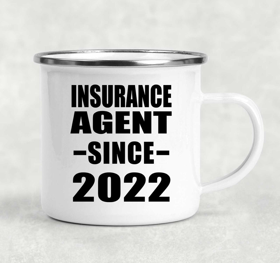 Insurance Agent Since 2022 - 12oz Camping Mug