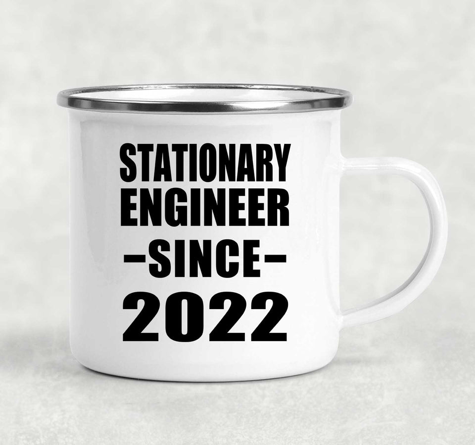 Stationary Engineer Since 2022 - 12oz Camping Mug